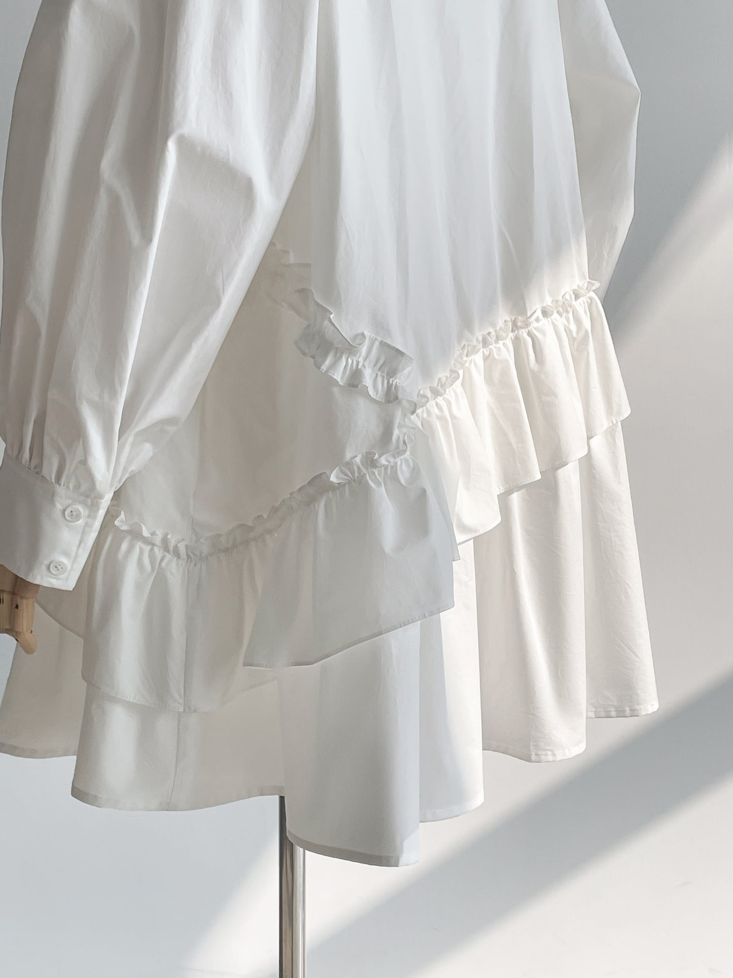 Ruffle Shirt Dress
