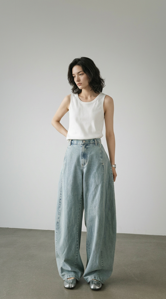 Casual Vintage Blue Jeans