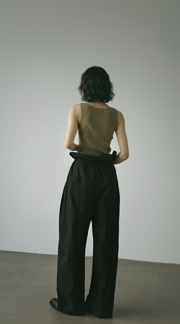 Relaxed Balloon Wide-Leg Pants