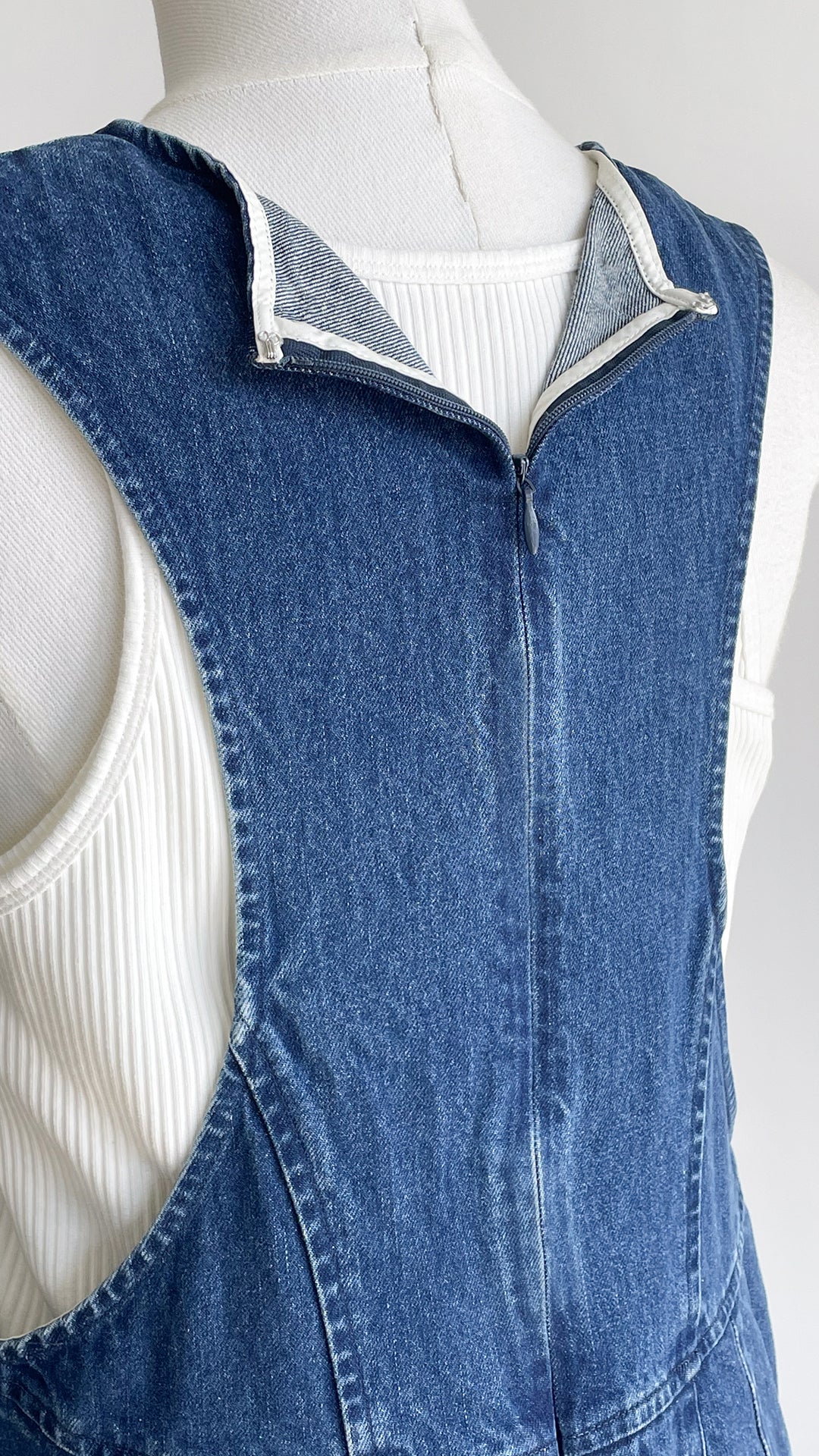 Minimalist Denim Tank Dress