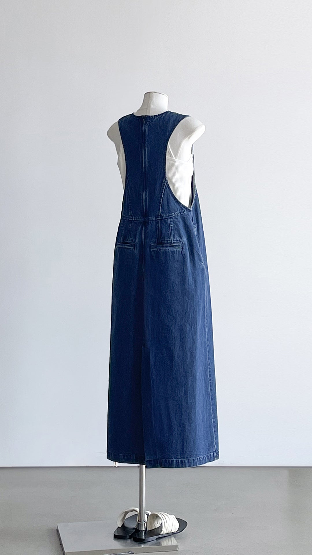 Minimalist Denim Tank Dress