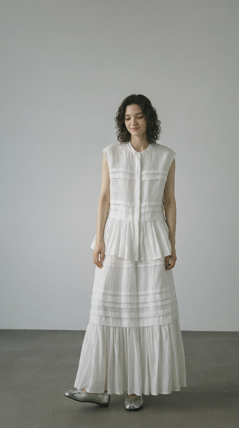 Sleeveless Linen Top