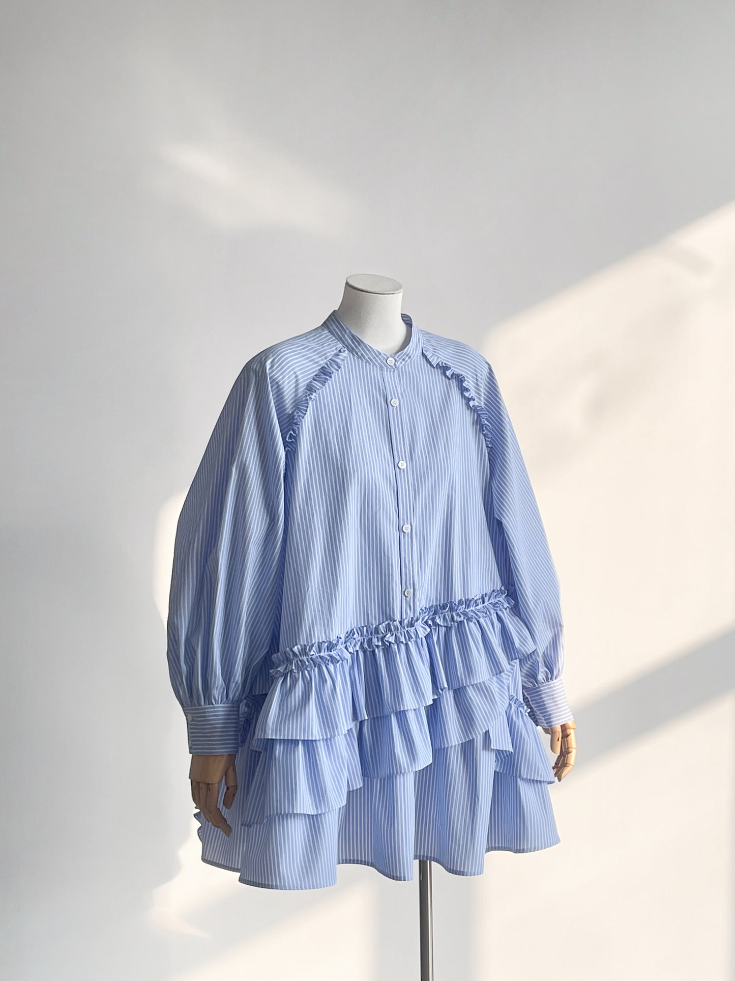 Ruffle Shirt Dress
