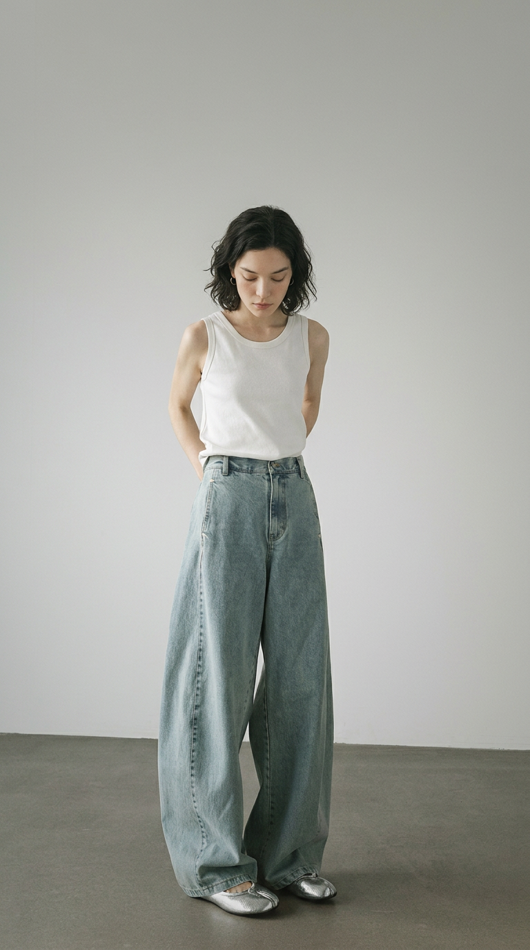 Casual Vintage Blue Jeans