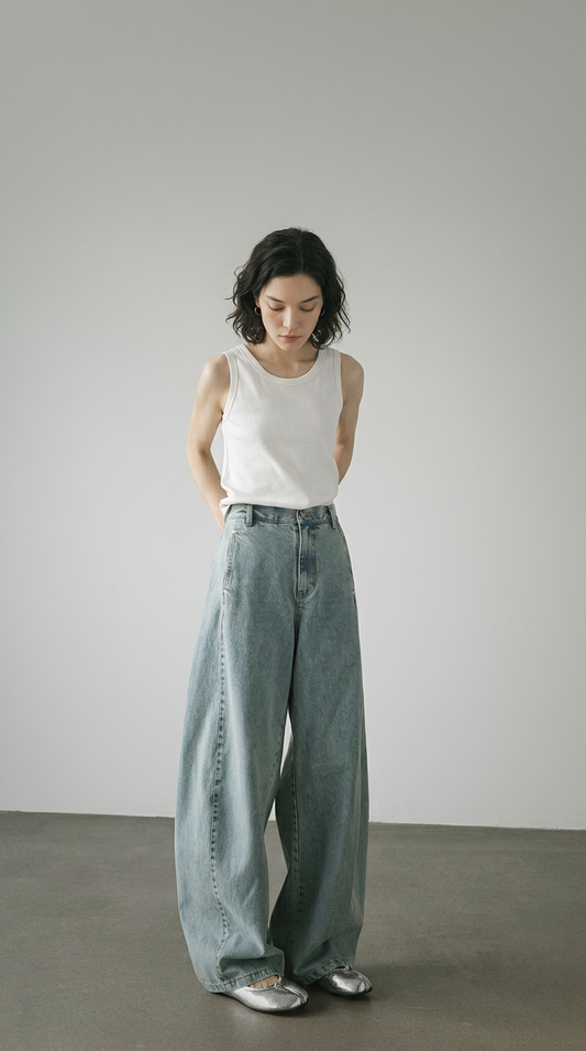 Casual Vintage Blue Jeans
