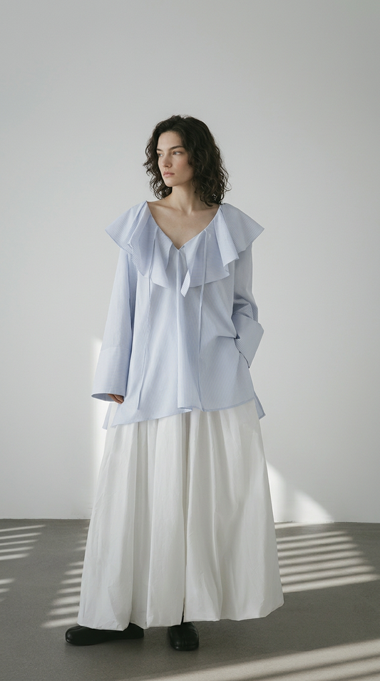 Sculptural Bubble Midi Skirt – A