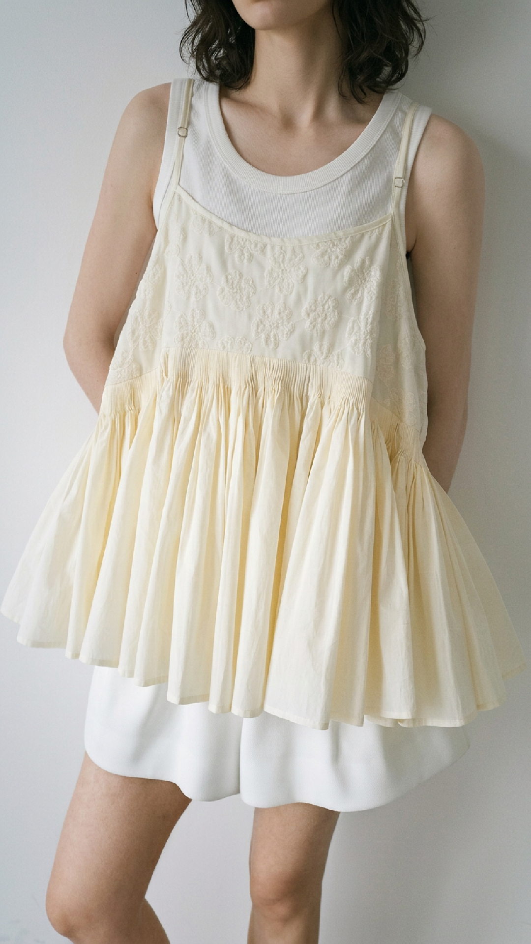 Embroidered Panel Cami Top