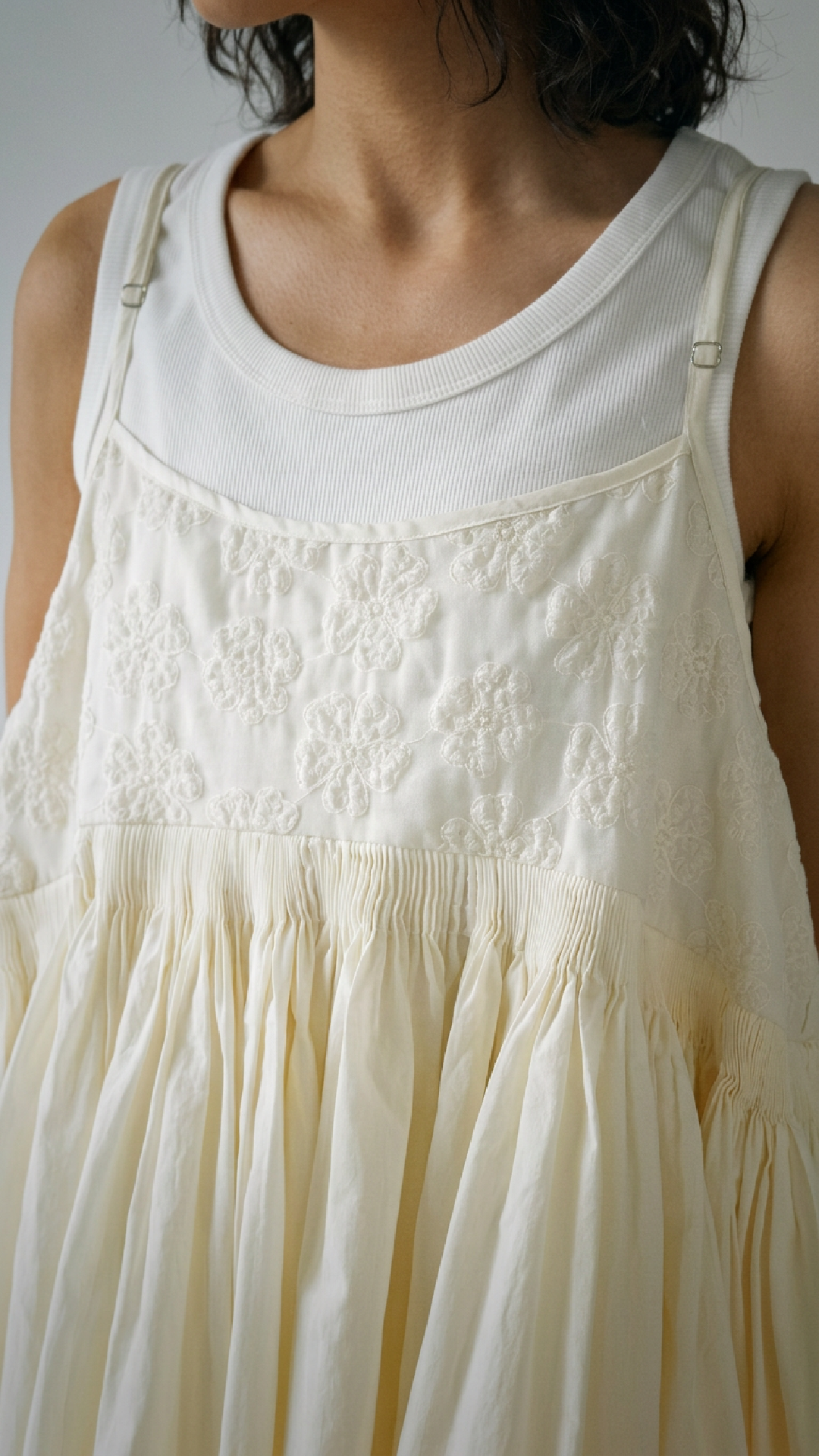 Embroidered Panel Cami Top