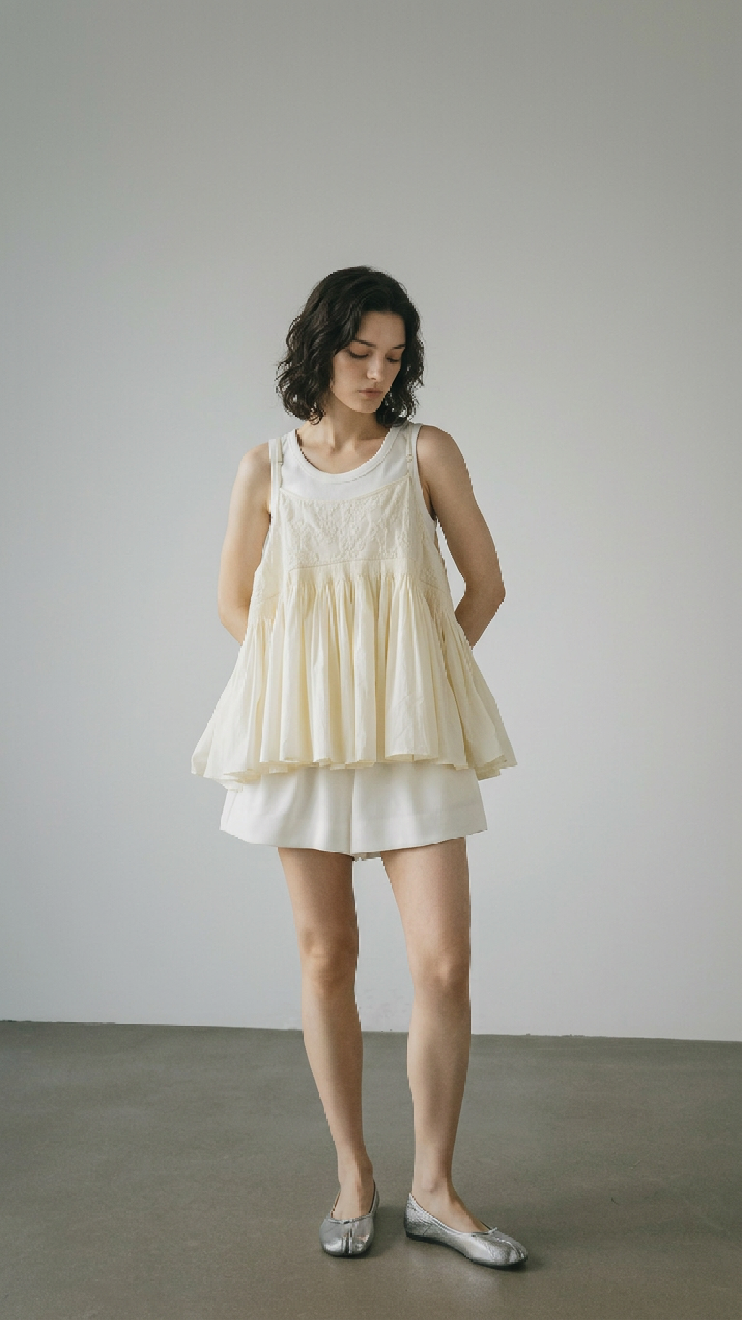 Embroidered Panel Cami Top