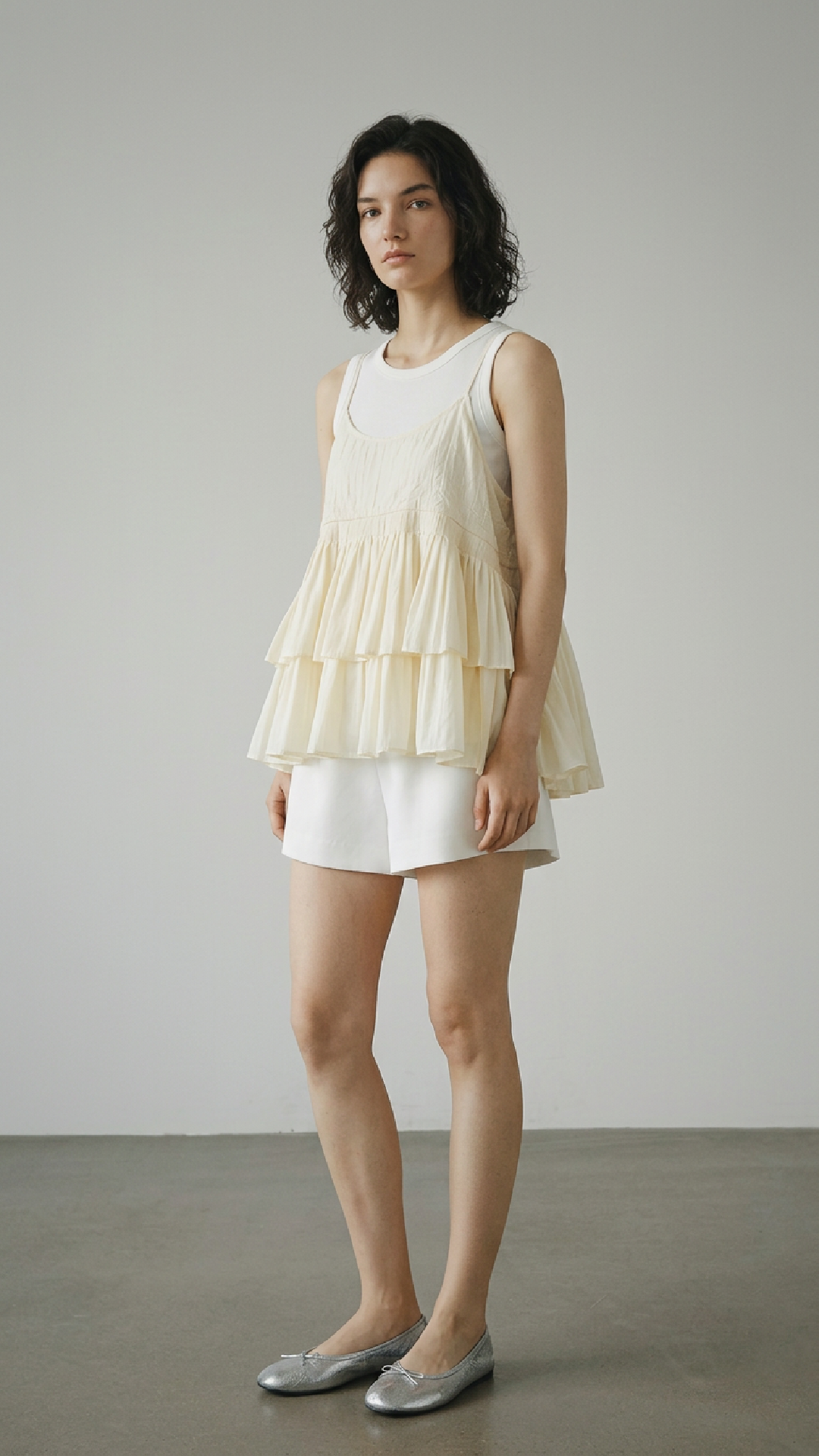 Embroidered Panel Cami Top