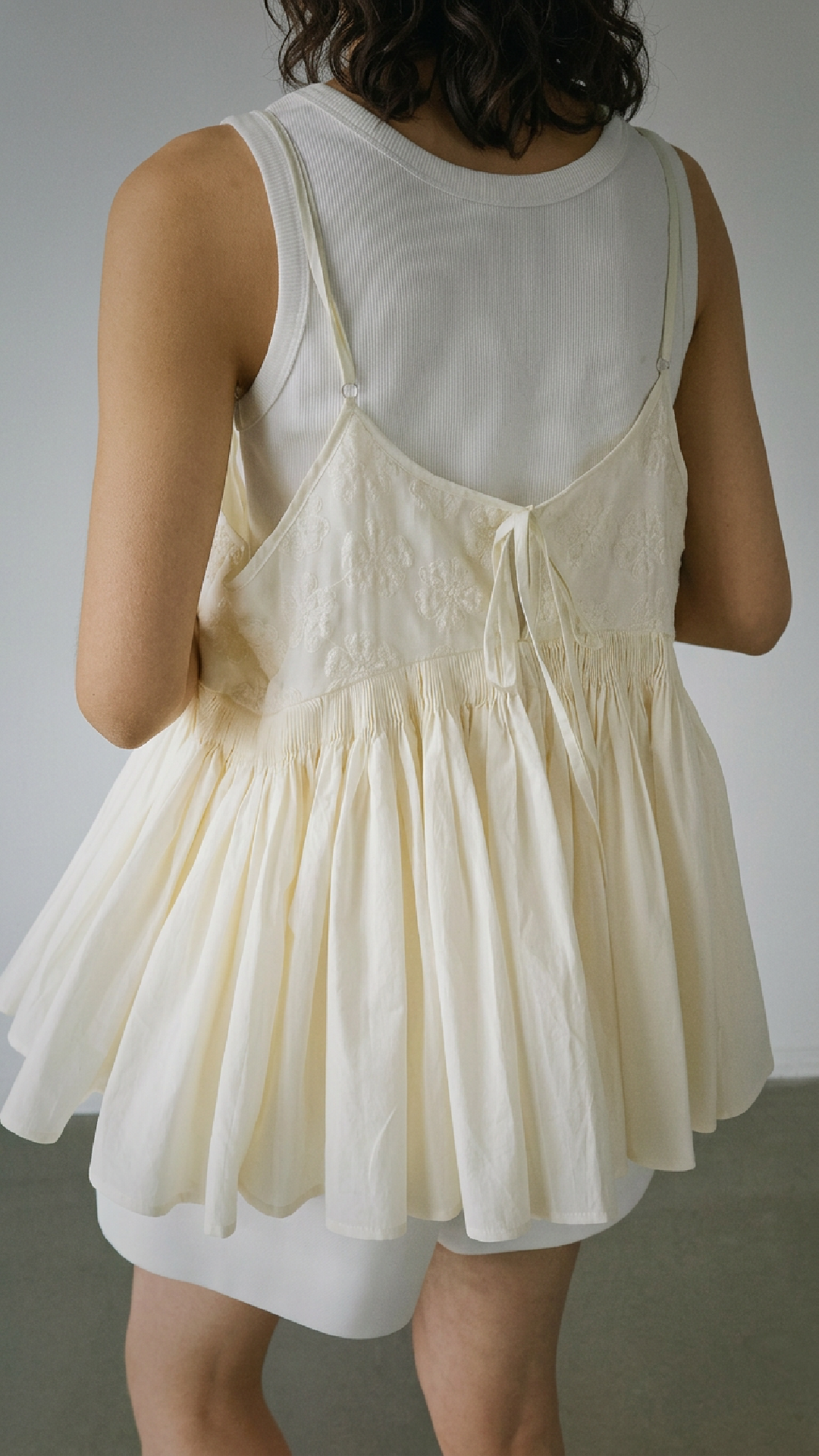 Embroidered Panel Cami Top