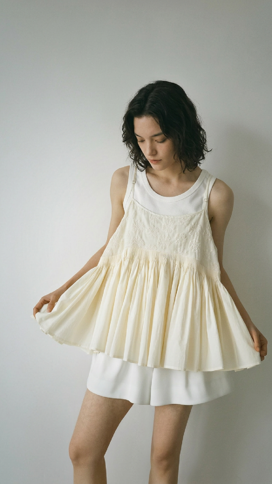 Embroidered Panel Cami Top