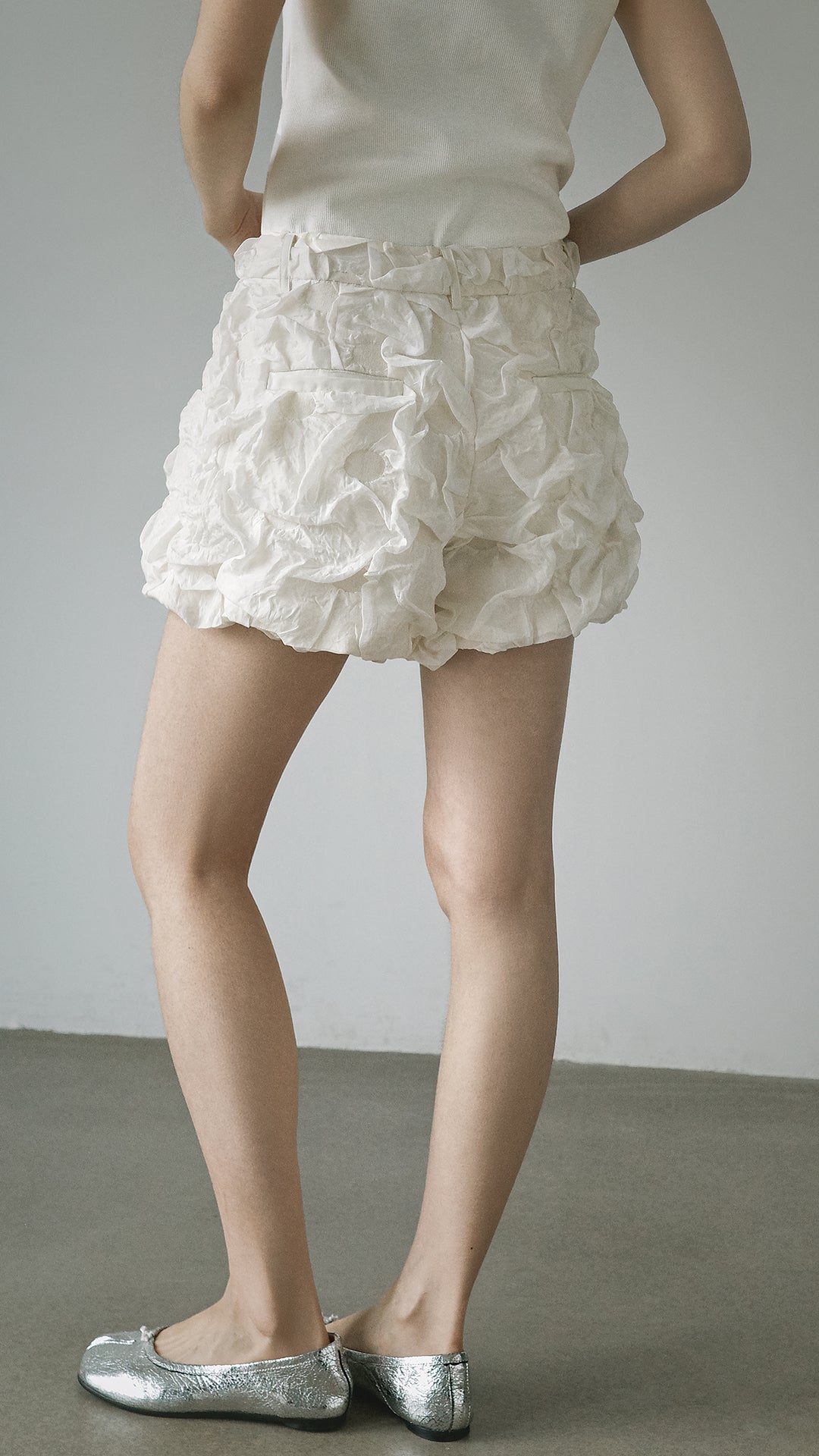 Crinkled Shorts