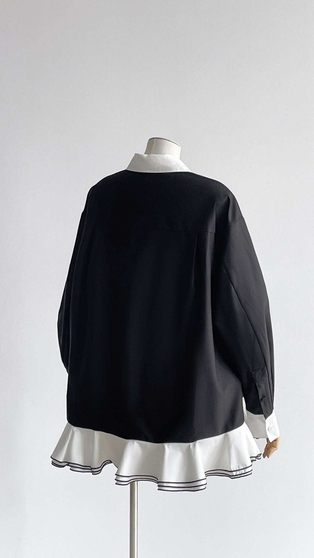 Vintage Contrast Blouse
