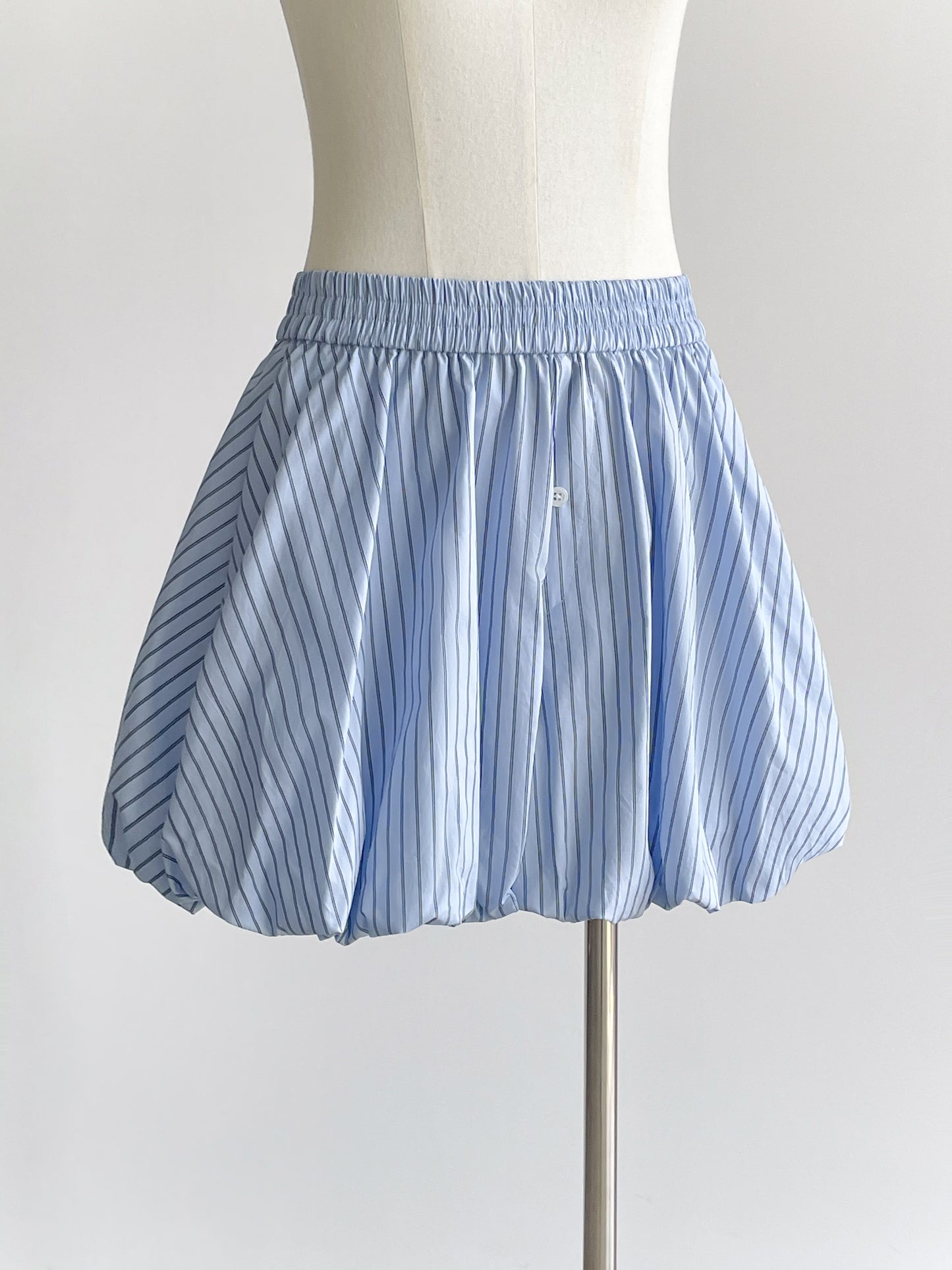 Blue Striped  Shorts