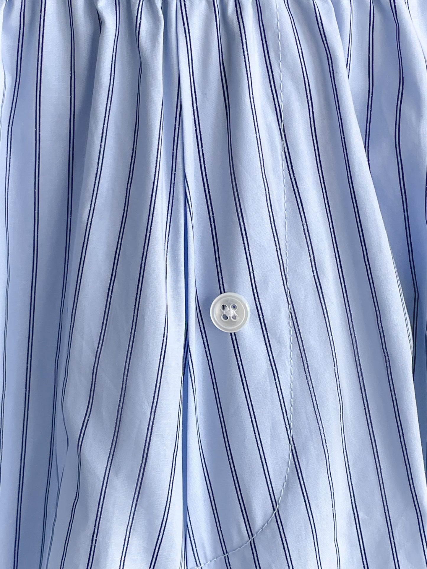 Blue Striped  Shorts
